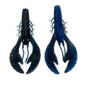 3.4" Flappin Craw/Black/Blue - Blue Flake - Qty (10) Per Pack