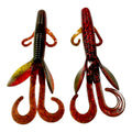 6.0" Fat Boss Hawg/Green Pumpkin/Fire Red - Qty (6) Per Pack