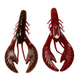 4.0" Flappin Craw/Green Pumpkin/Fire Red - Qty (8) Per Pack